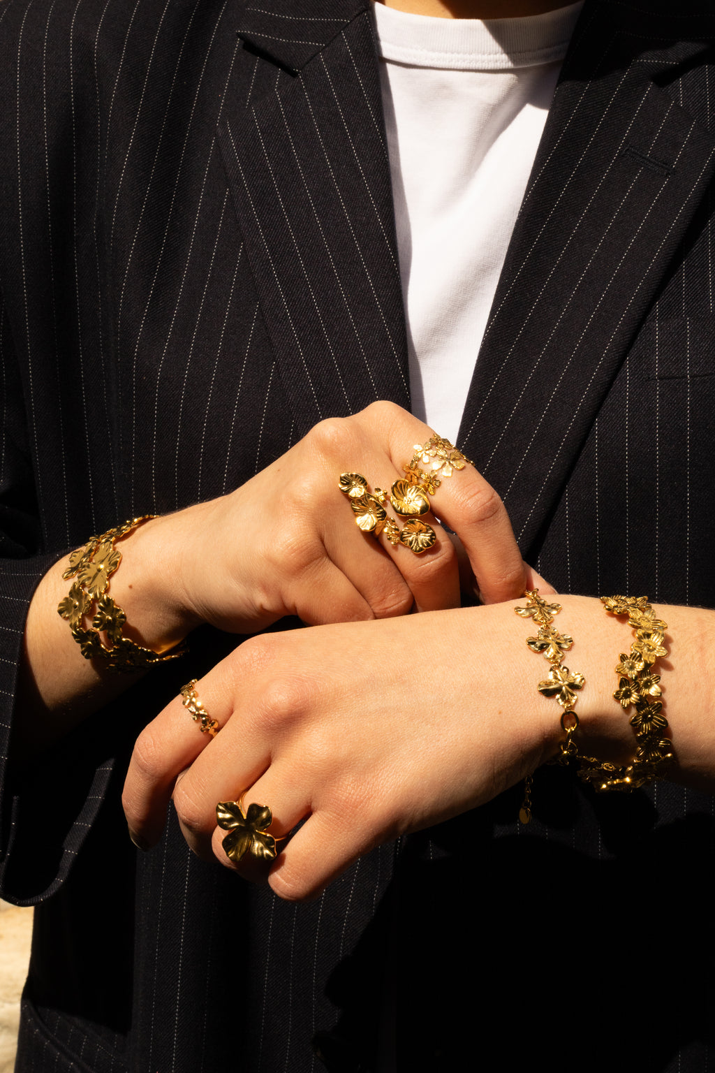 Floria - Bracelet Jonc Doré Bracelet