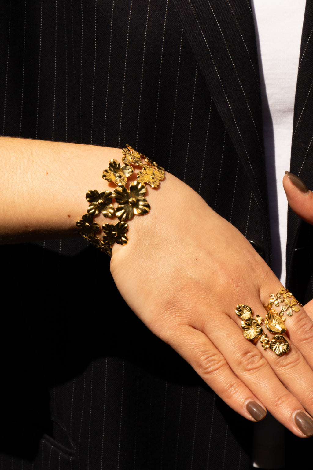 Floria - Bracelet Jonc Doré Bracelet