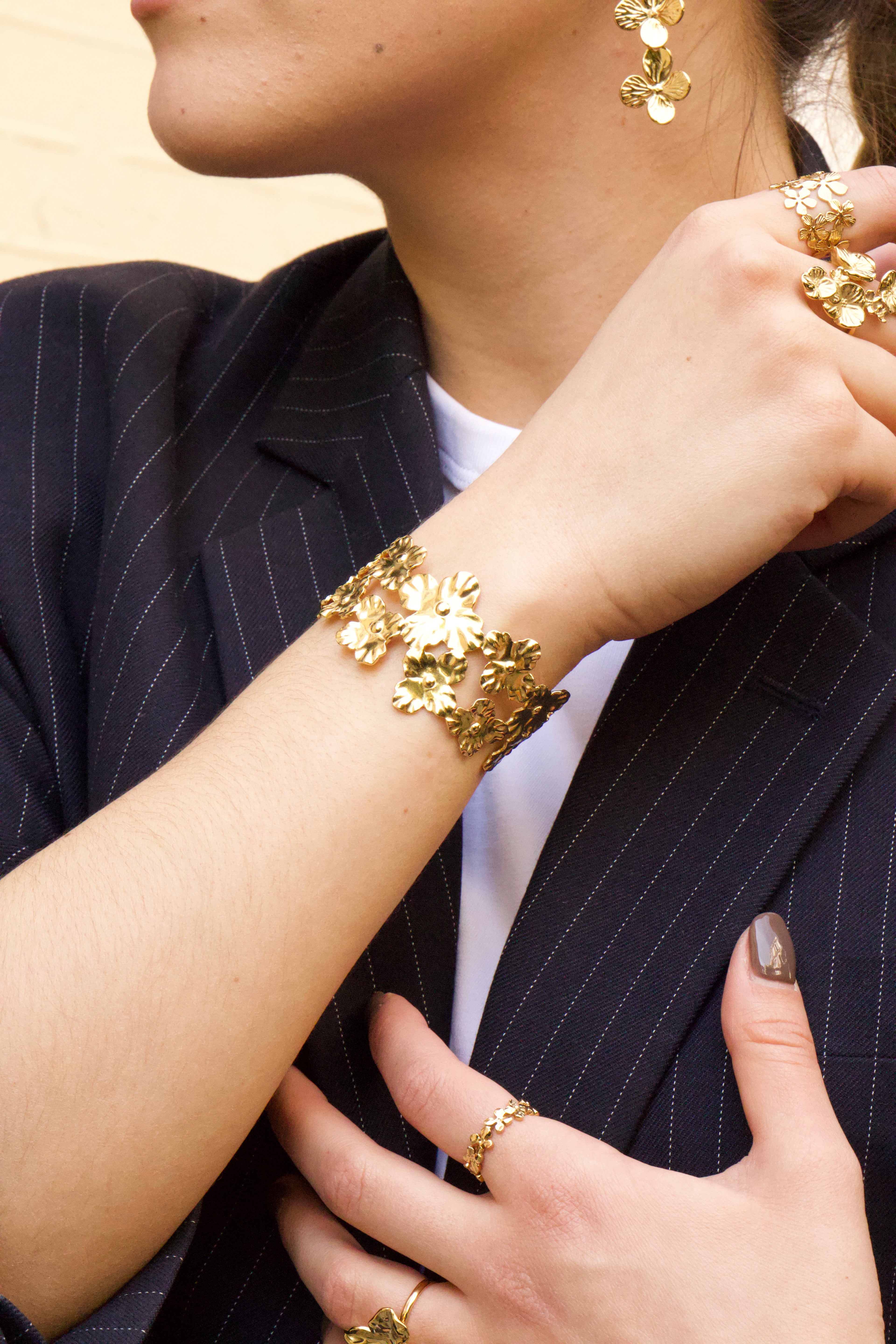 Floria - Bracelet Jonc Doré Bracelet
