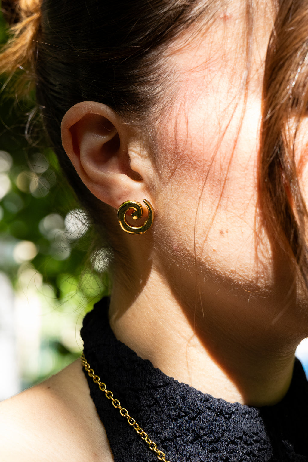 Amalfi - Boucles Torsade Doré Boucle d'oreille