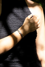 Tulum - Jonc Coquillage à Strass Doré ou Argenté Bracelet