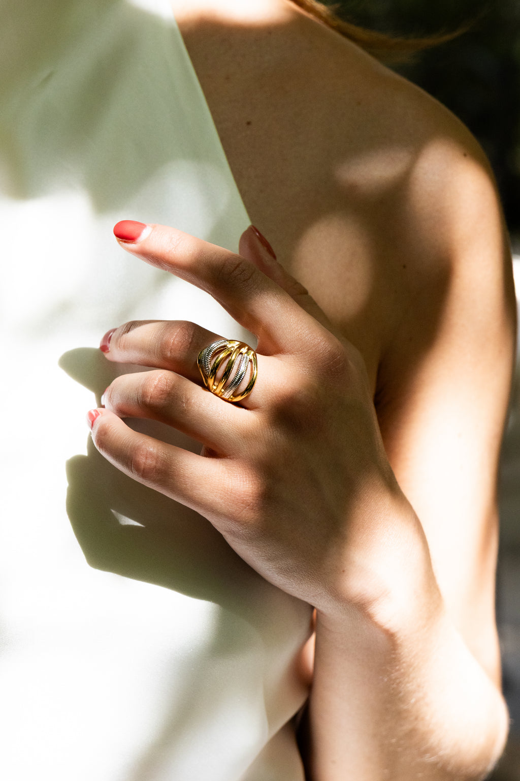 Capri - Bague Bicolore Doré et Argenté Bague