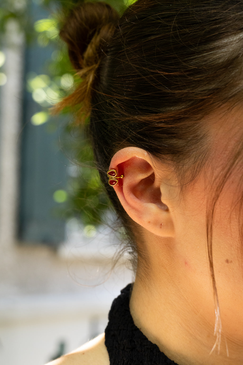 Azur - Earcuff Strass Doré Boucle d'oreille
