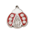 Coccinelle Strass Argenté 