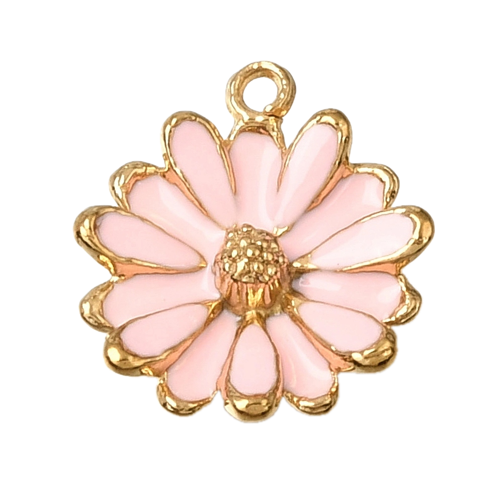 Fleur Rose Doré Charm