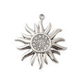 Soleil Strass Argenté Charm