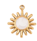Soleil Nacré Doré Charm