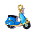 Scooter Moto Bleu Doré Charm