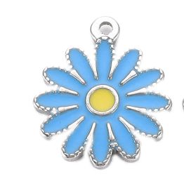 Fleur Marguerite Bleu Charm