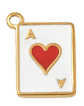 Carte As Rouge Blanc Doré Charm