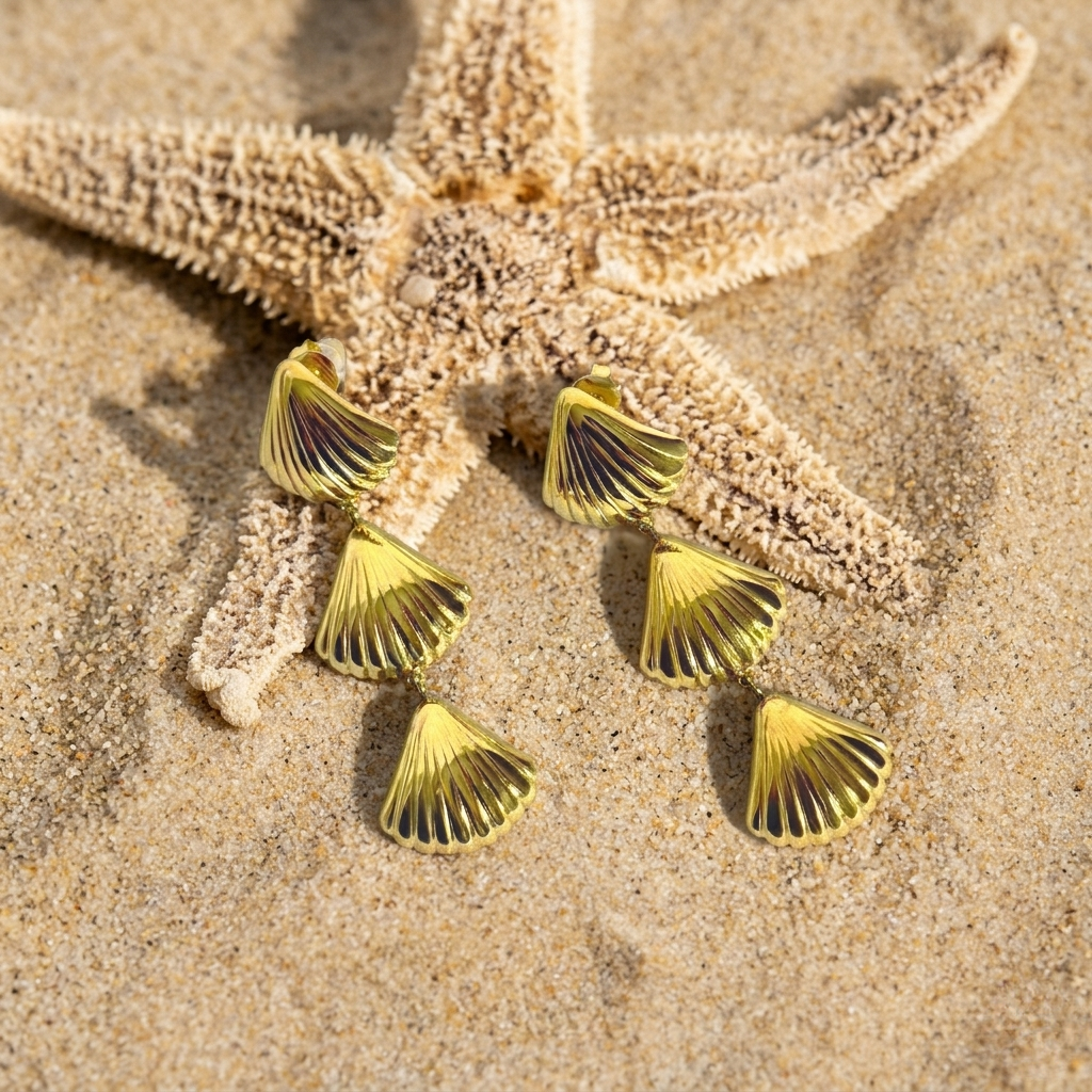 Isla - Boucles Pendantes Coquillage Boucle d'oreille