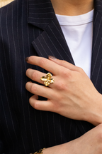 Lilia - Bague Fleur Doré Bague