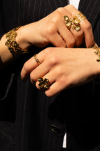 Lilia - Bague Fleur Doré Bague