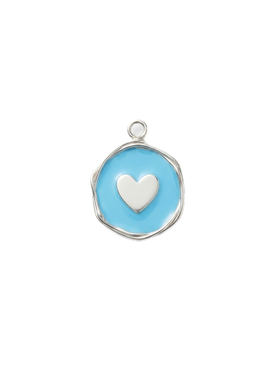 Médaillon Coeur Bleu