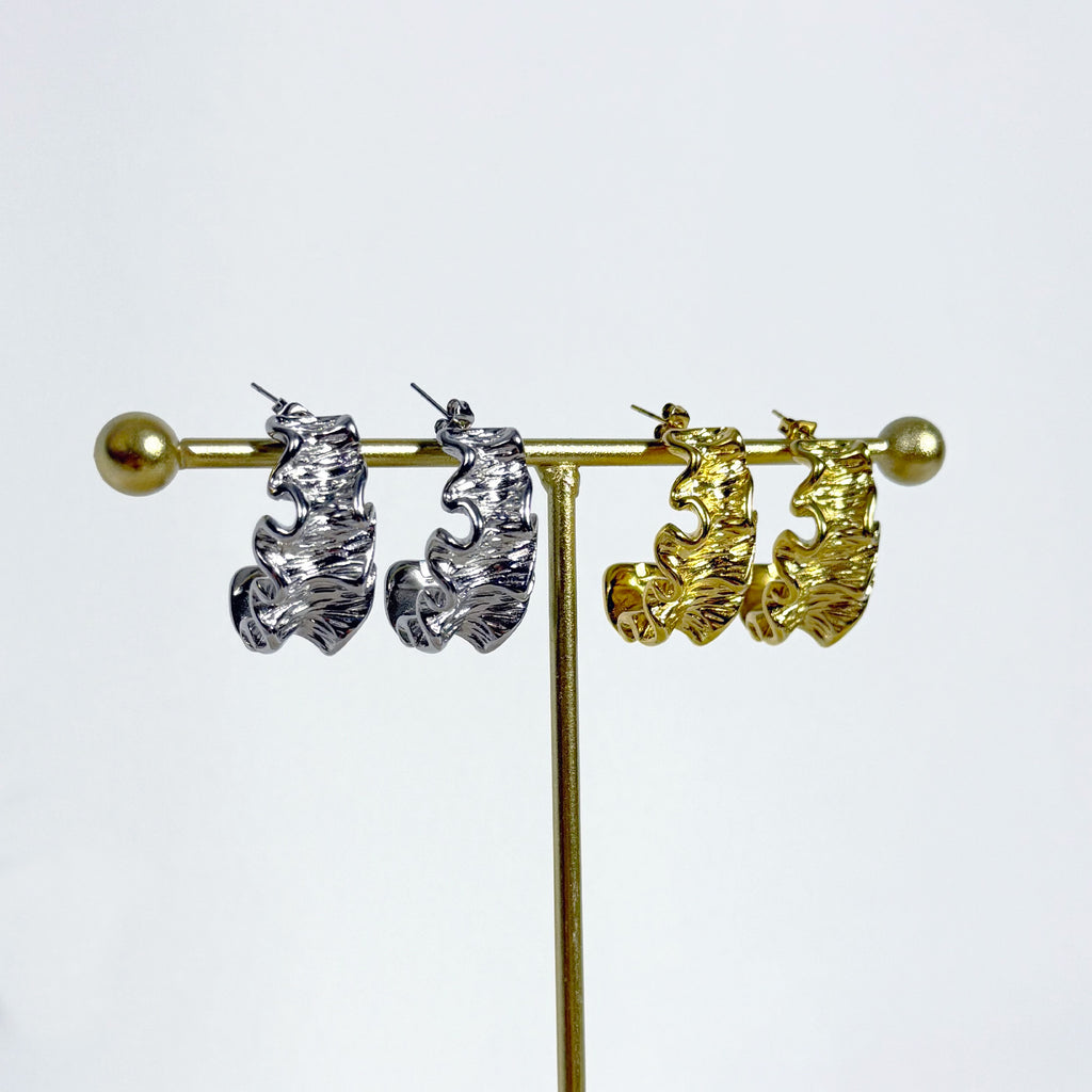 Reine - Boucles Doré ou Argenté Boucle d'oreille