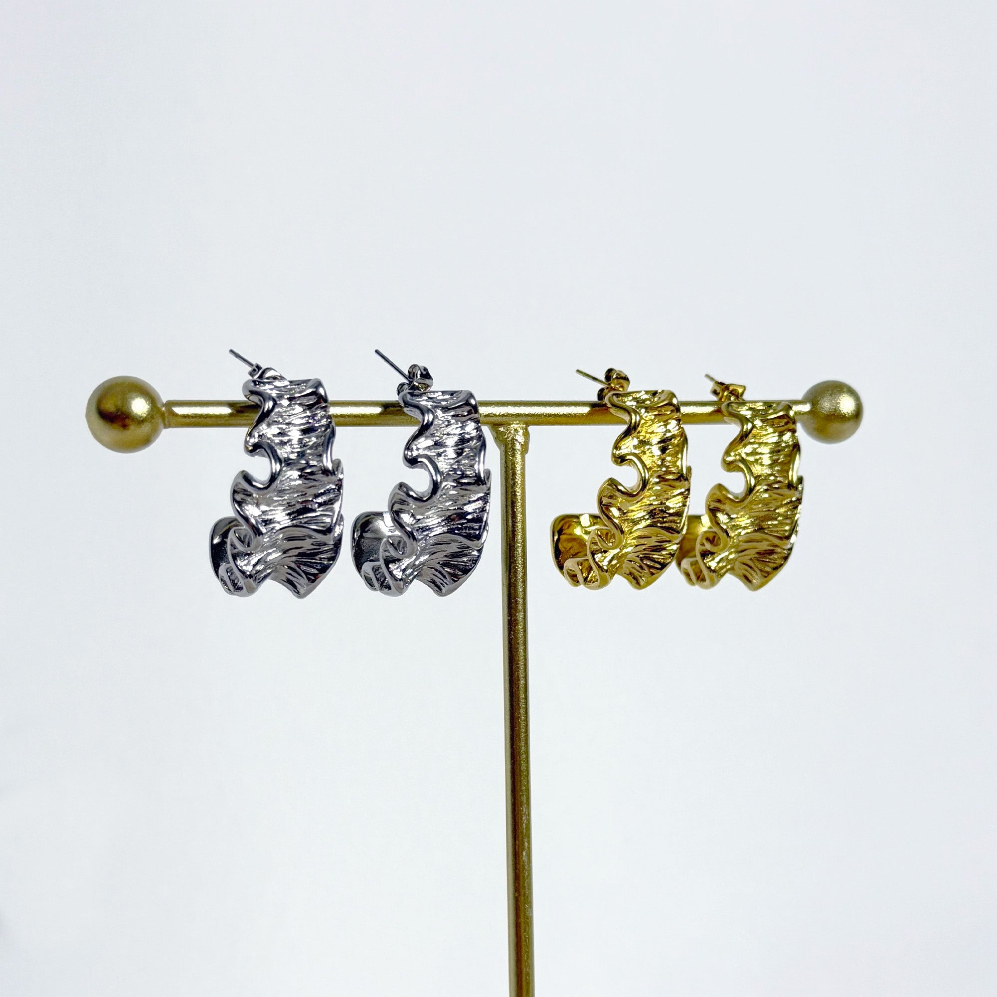 Reine - Boucles Doré ou Argenté Boucle d'oreille