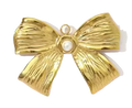Ruban Noeud Perle Doré