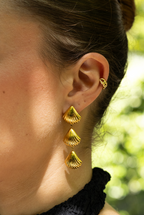Sabléa - Earcuff Doré ou Argenté Boucle d'oreille