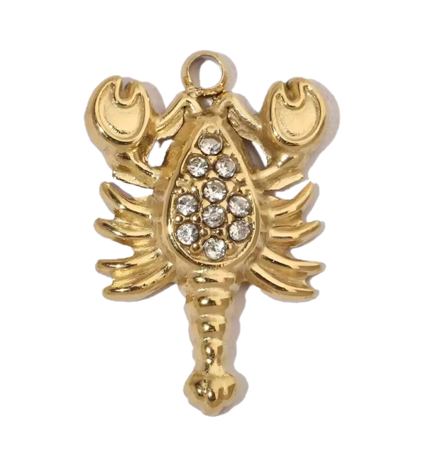 Scorpion Strass Charm