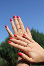 Stars - Bague Étoile Dorée ou Argentée Bague