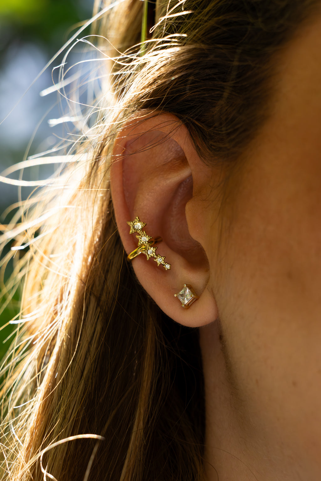 Stars - Earcuff Strass Boucle d'oreille