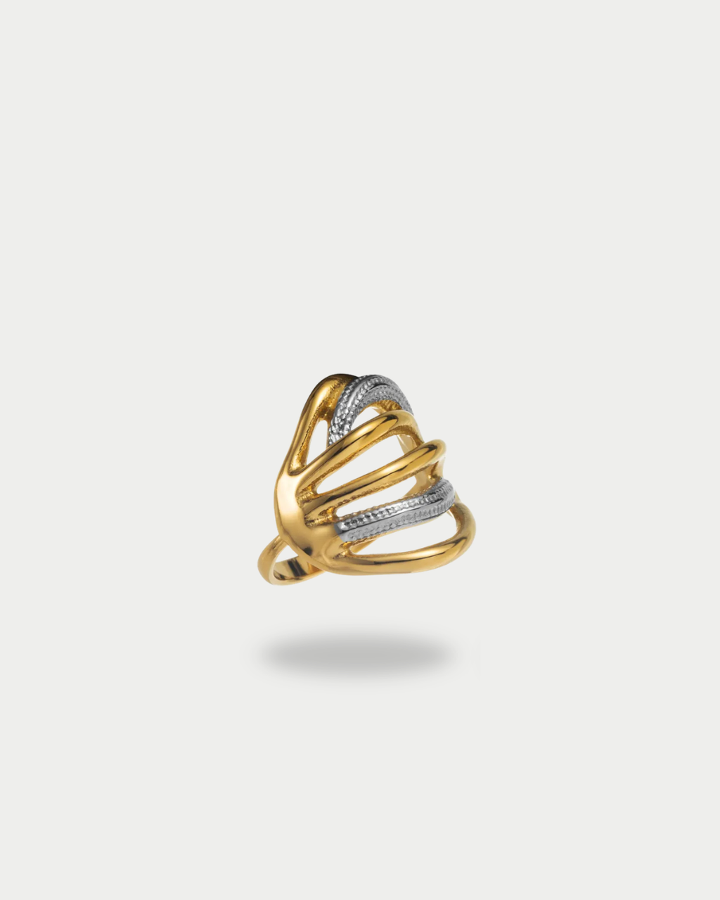 Capri - Bague Bicolore Doré et Argenté Bague