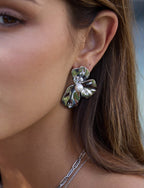 Marbella - Boucles Demi-Fleur Perlé Boucle d'oreille