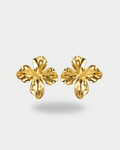 Lilia - Boucles Fleur Doré ou Argenté Boucle d'oreille